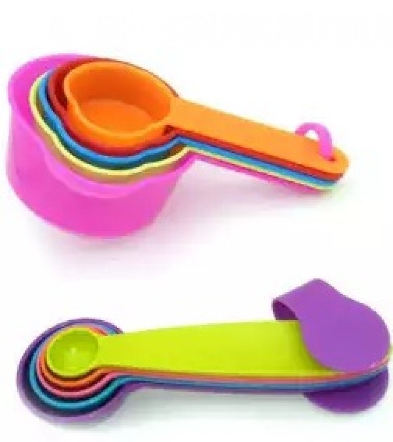 10 Pcs. measure spoon and cups Multi Color