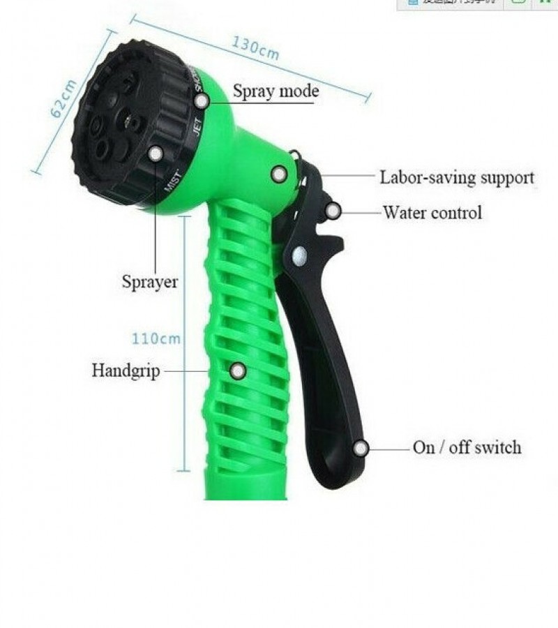 7 Patterns Water Nozzle Head Hose Sprayer Garden Spray Auto Car Washing_Gun