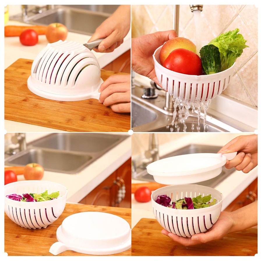 Salad Cutter Bowl Perfect Fruit Vegetable Slicer