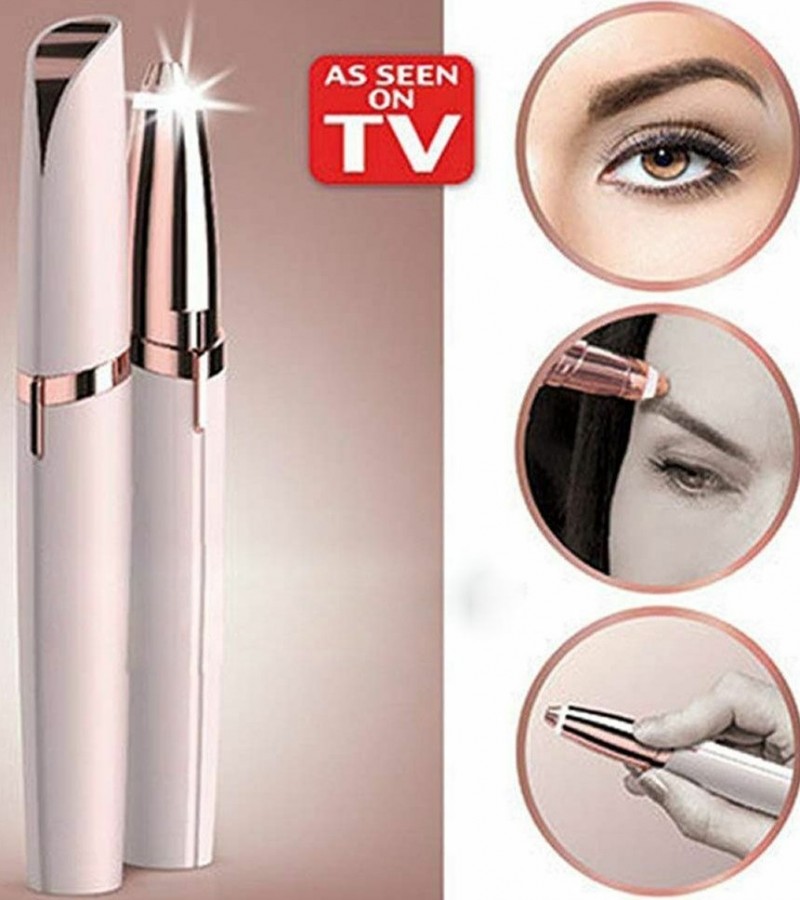 Flawlessly Electric Eyebrow Trimmer Women Instant Painless Shaver Face Brows Hair Remover