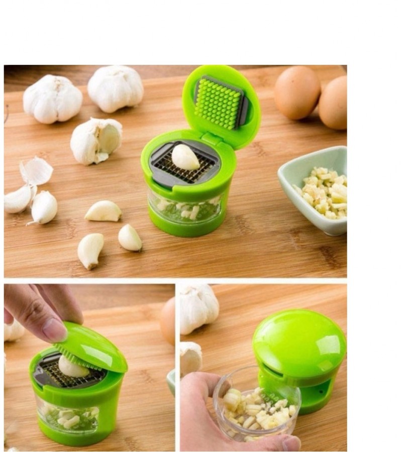 Garlic Food Chopper Cutter Kitchen Gadgets - Green