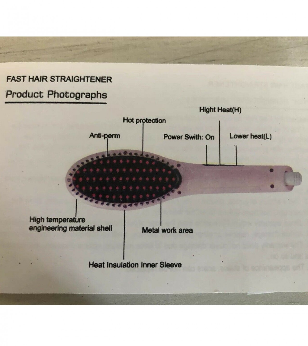 Hair Straightener Brush Fast Hair Straightener HQT 906 Sale