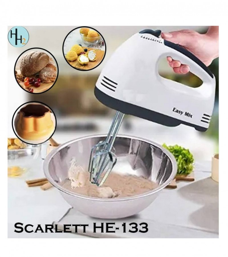 Hand Mixer 7 Speed 180W Lightweight Handheld Whisk with Pedestal for Kitchen