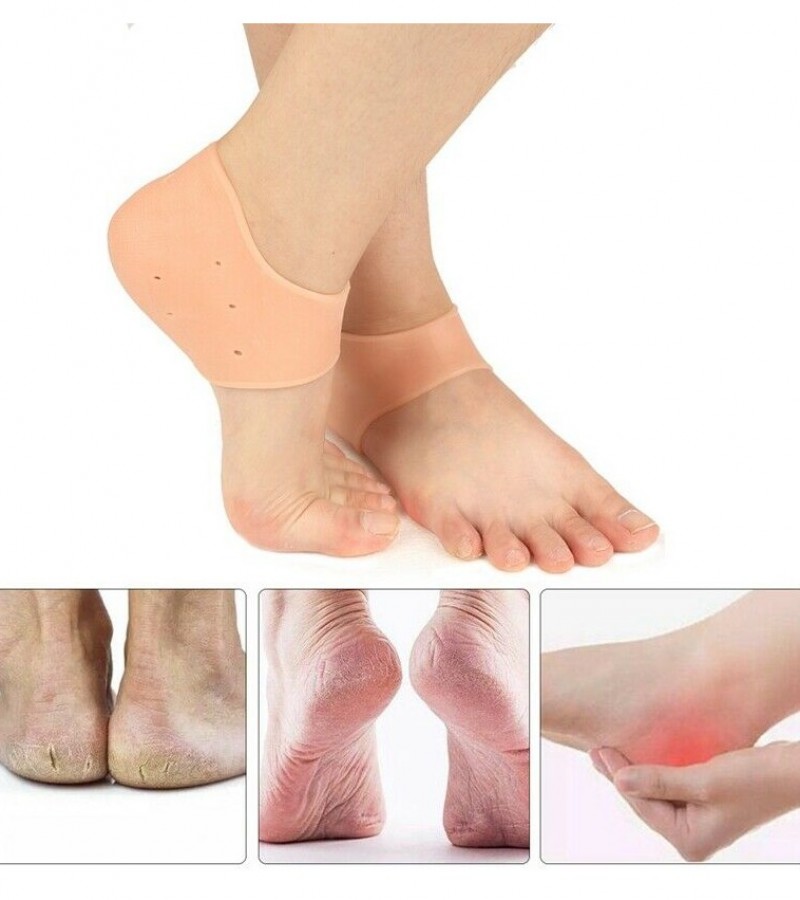 Unisex Silicone Relieve Heel Pain Anti-crack Cushion Protector Moisturizing Feet Care